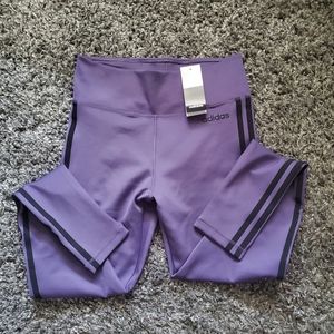Purple adidas tights